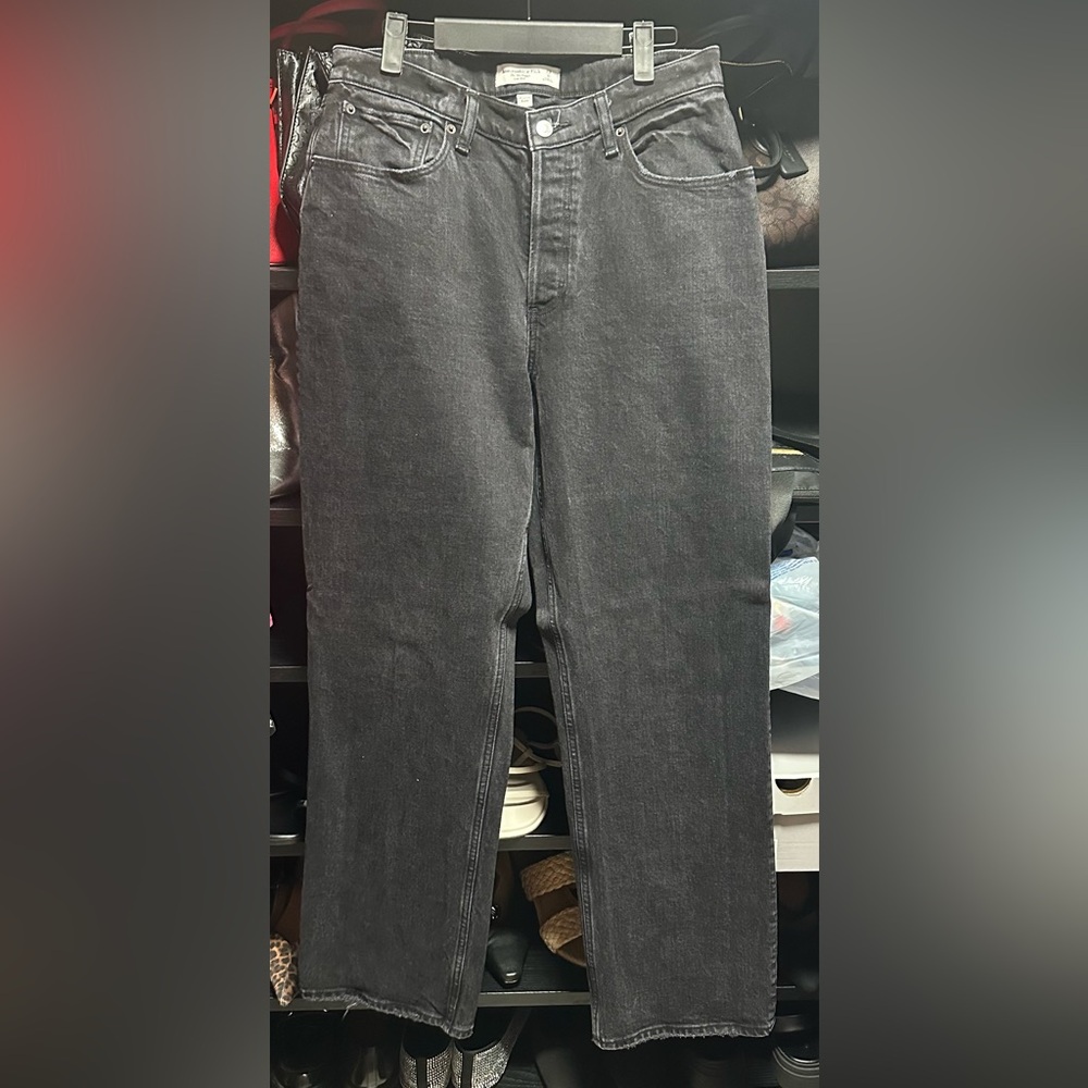 The 90s Baggy Low Rise Black Jeans